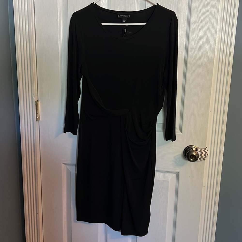 Sears Metaphor dress, black, size L EUC!